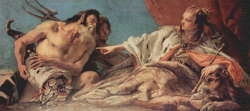 Neptun bietet der Stadt Venedig Opfergaben, Giovanni Battista Tiepolo